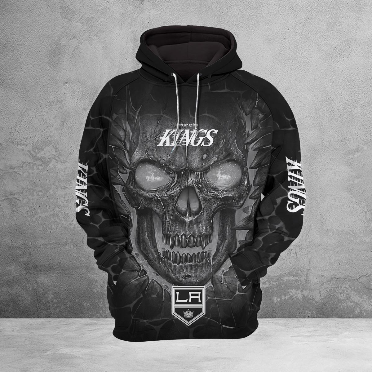 Sportswearmerch Los Angeles Kings NHL Lava Skull Hoodie For Fan