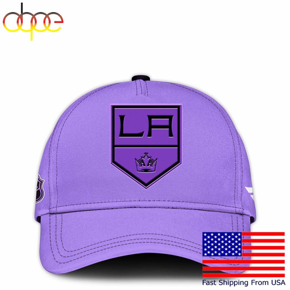 Sportswearmerch Los Angeles Kings NHL Purple Fight Cancer Classic Cap For Fan