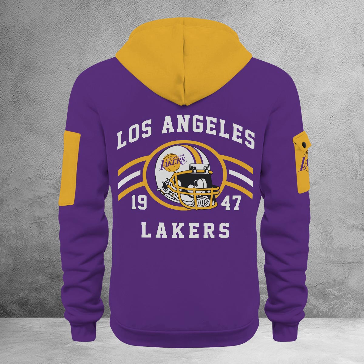 Sportswearmerch Los Angeles Lakers NBA Half Zip Hoodie Personalized For Fan