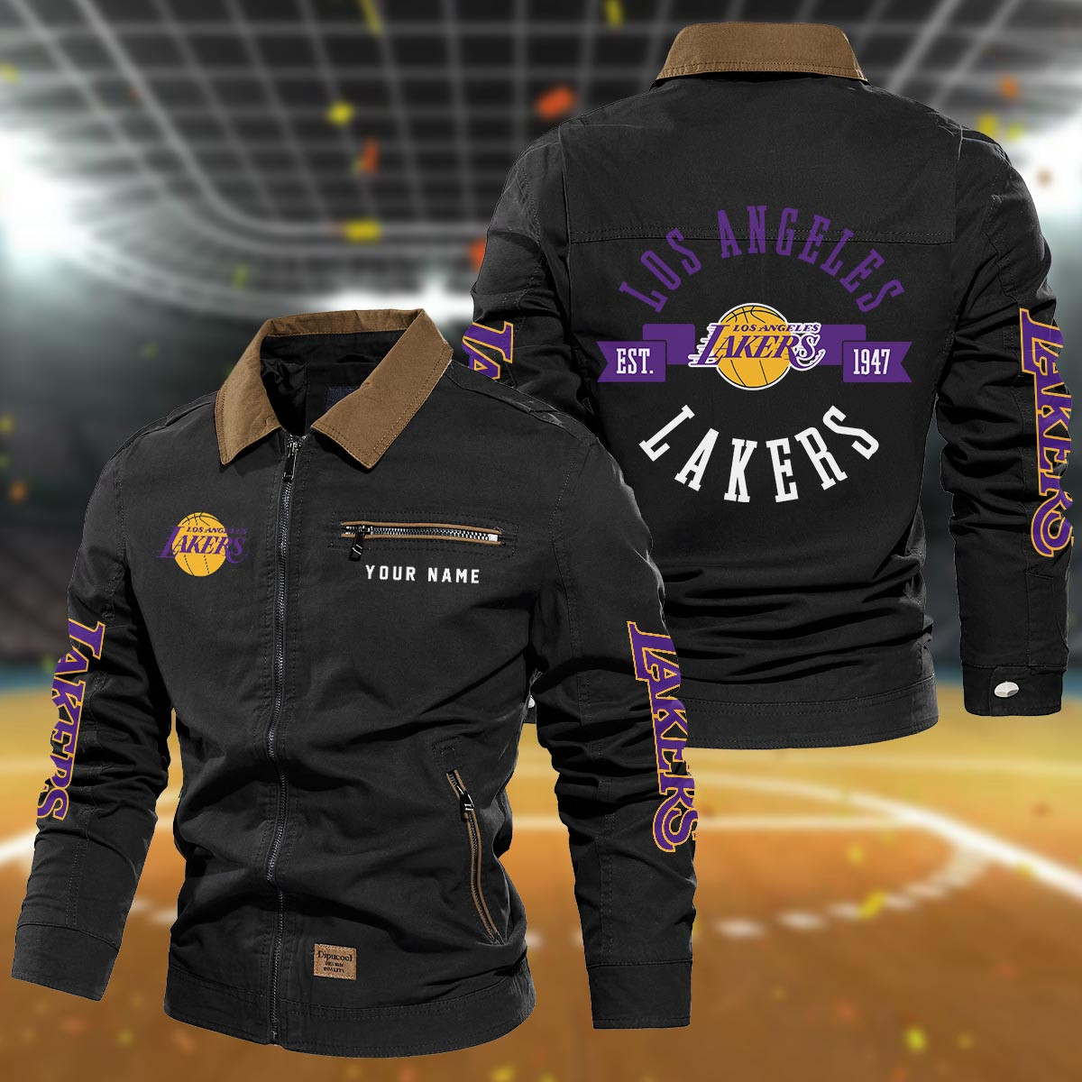 Sportswearmerch Los Angeles Lakers NBA Lapel Jacket For Fan