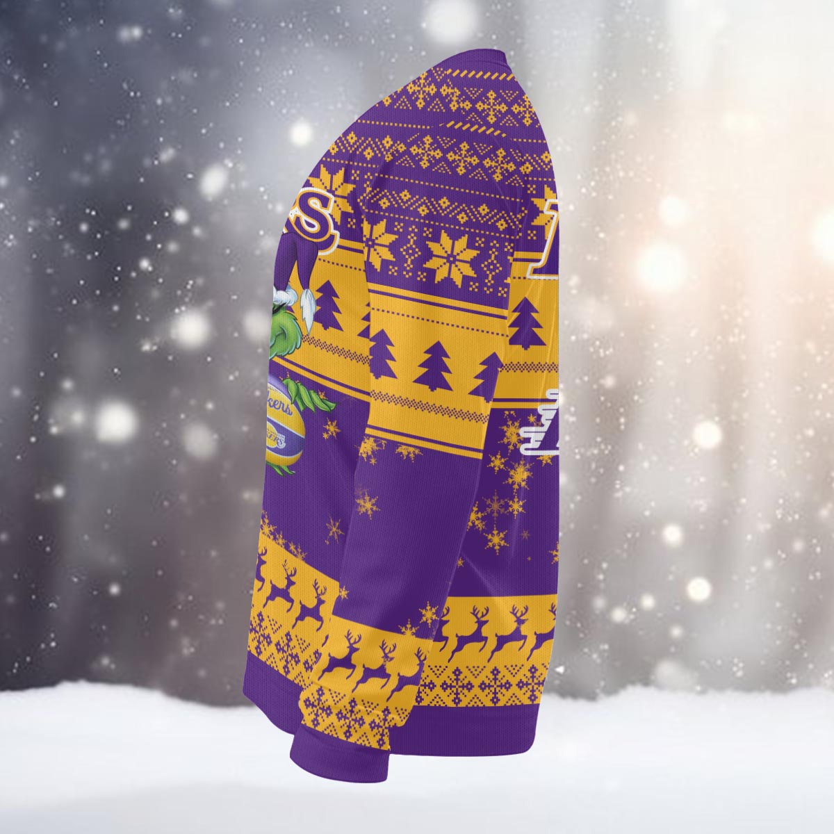 Sportswearmerch Los Angeles Lakers NBA x Grinch Christmas Ugly Sweater For Fans