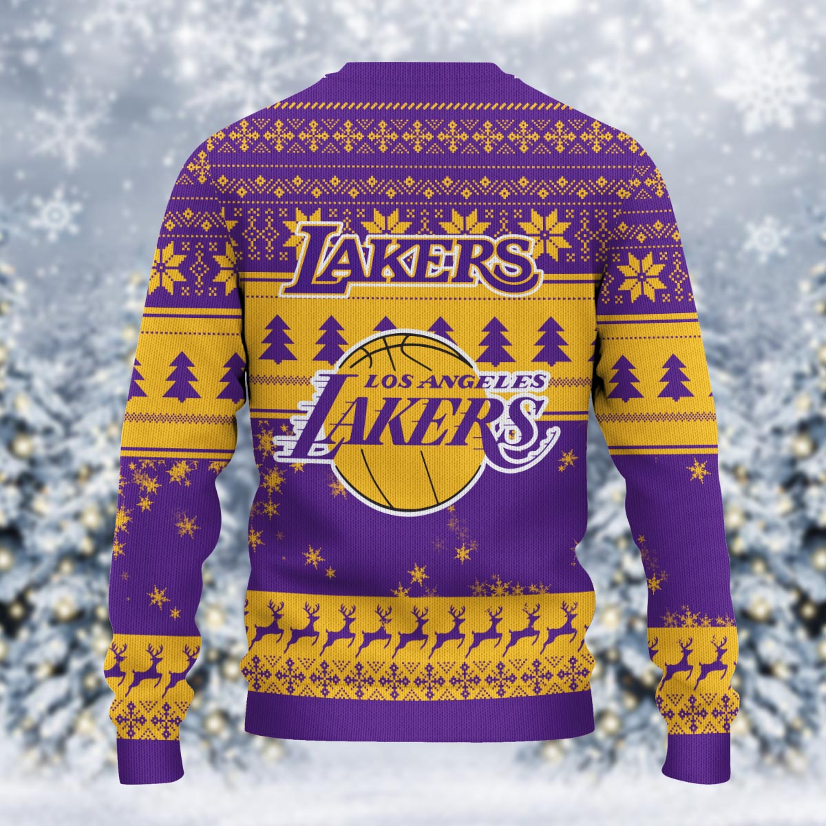 Sportswearmerch Los Angeles Lakers NBA x Grinch Christmas Ugly Sweater For Fans