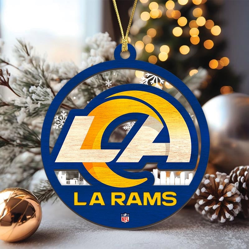 Sportswearmerch Los Angeles Rams NFL Acrylic Mix Wooden Ornament Gift For Fans