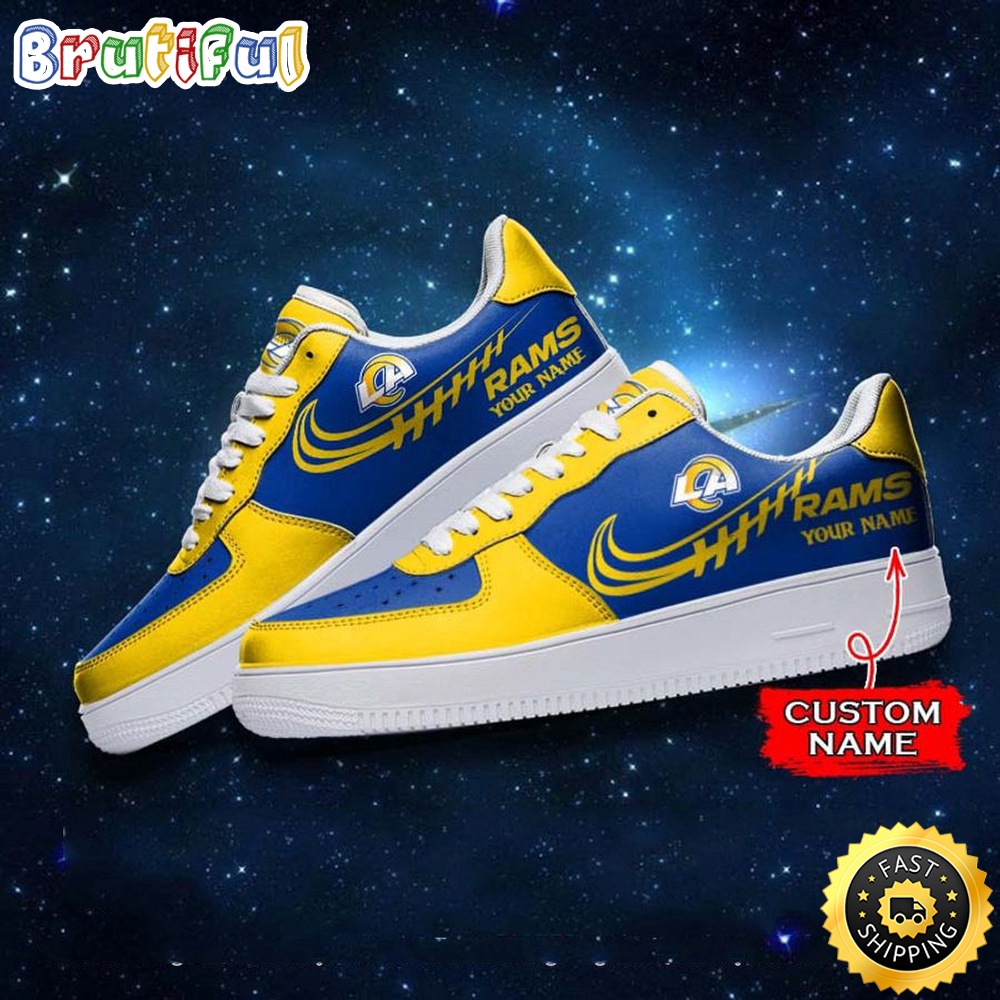 Sportswearmerch Los Angeles Rams NFL Air Low-Top Sneakers Shoes For Men And Women