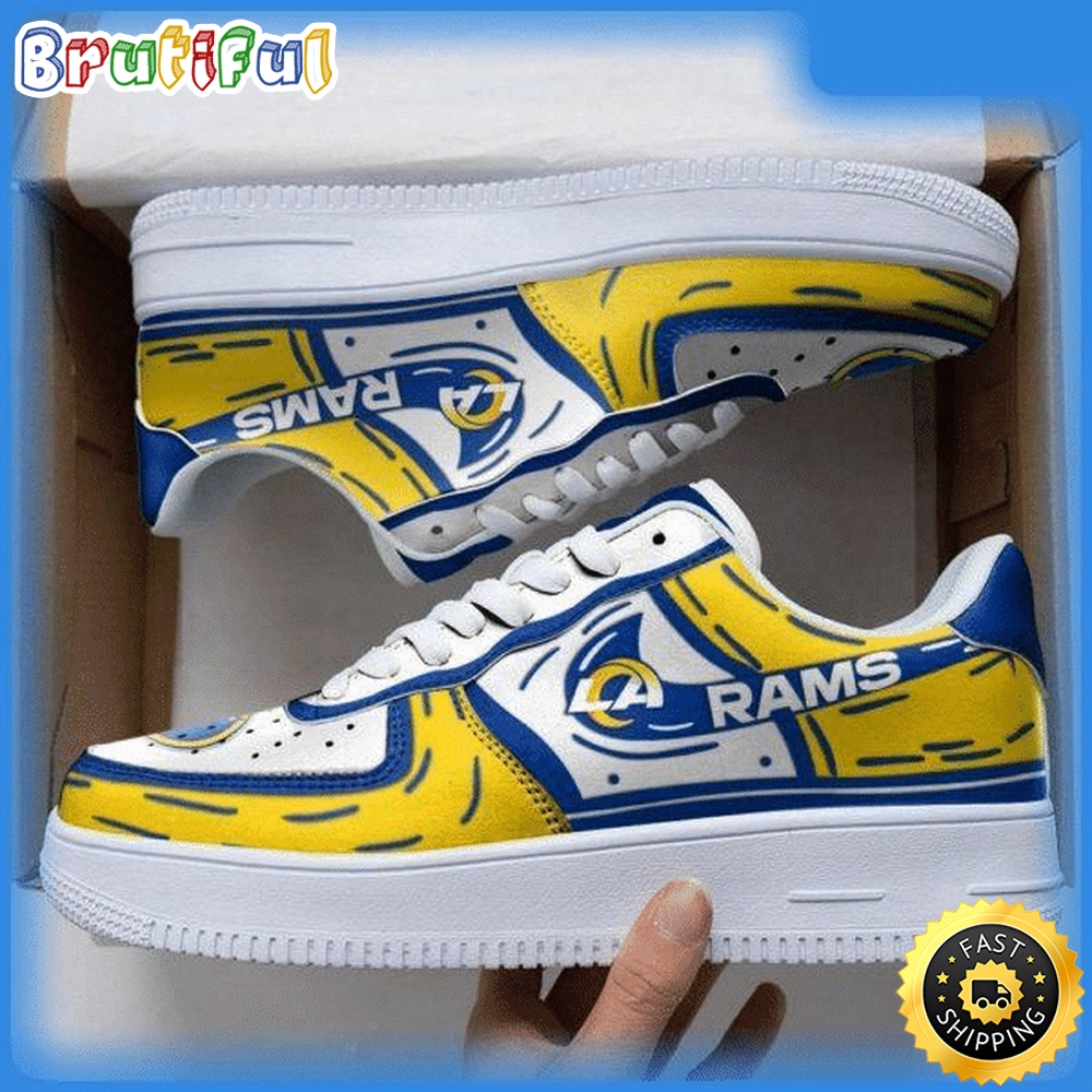 Sportswearmerch Los Angeles Rams NFL Air Low-Top Sneakers Shoes For Men And Women