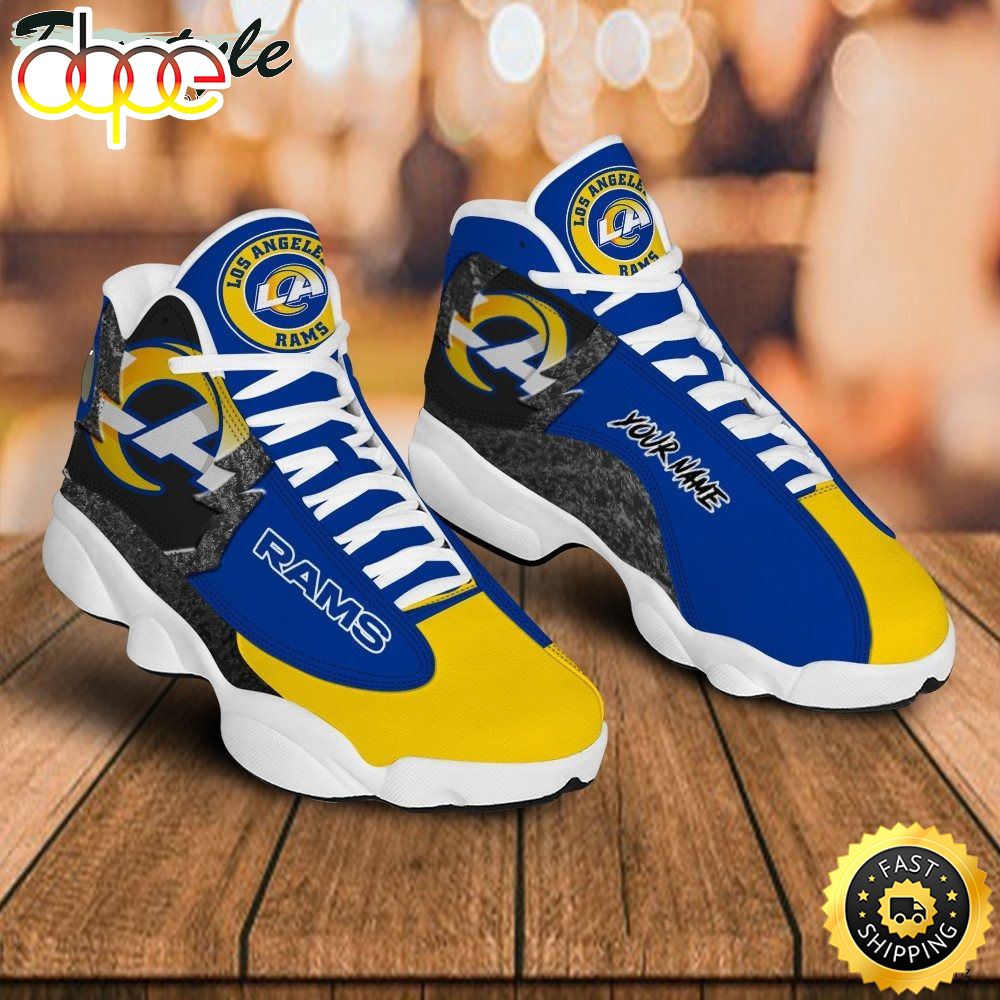 Sportswearmerch Los Angeles Rams NFL AJ13 Sneakers Shoes For Men And Women