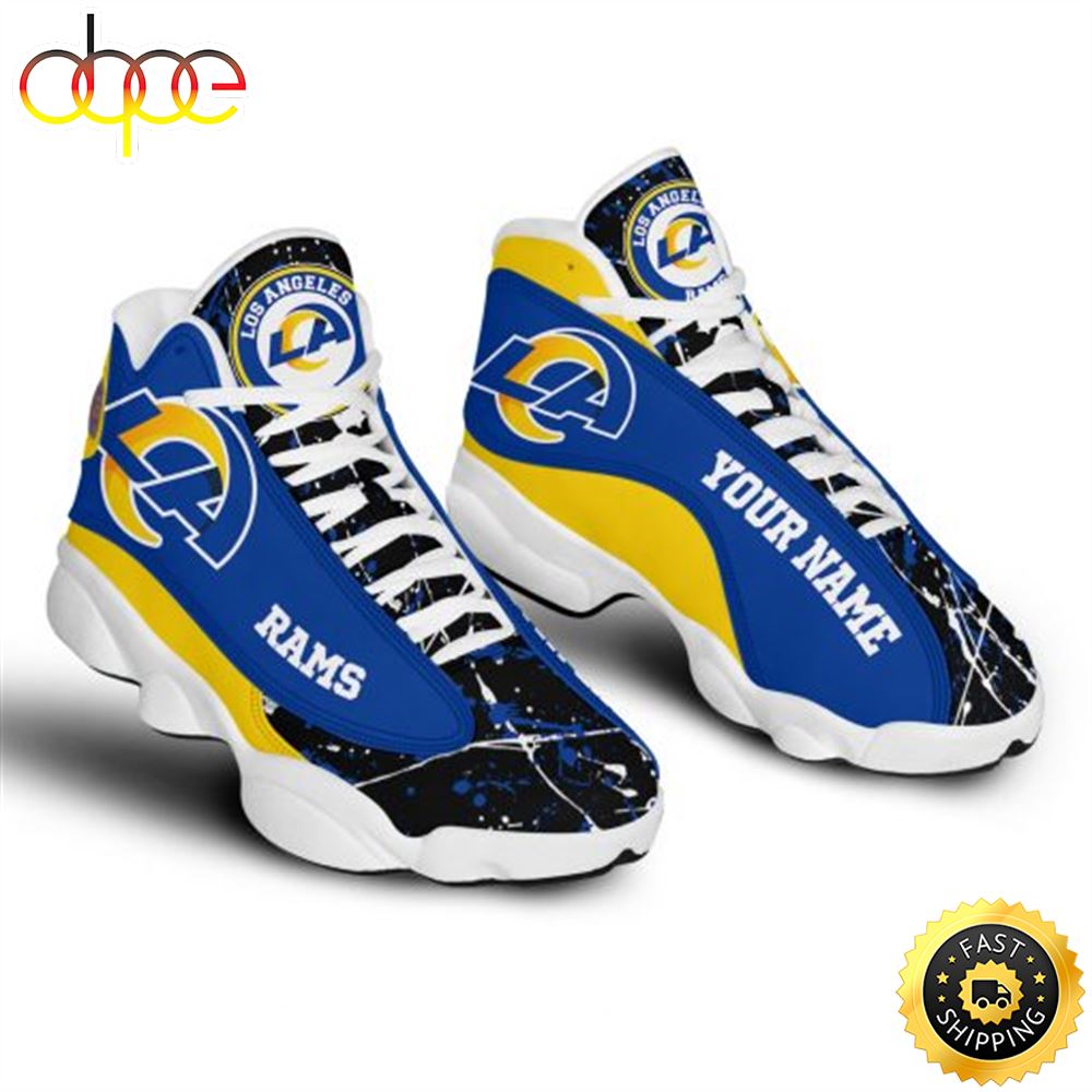 Sportswearmerch Los Angeles Rams NFL AJ13 Sneakers Shoes For Men And Women