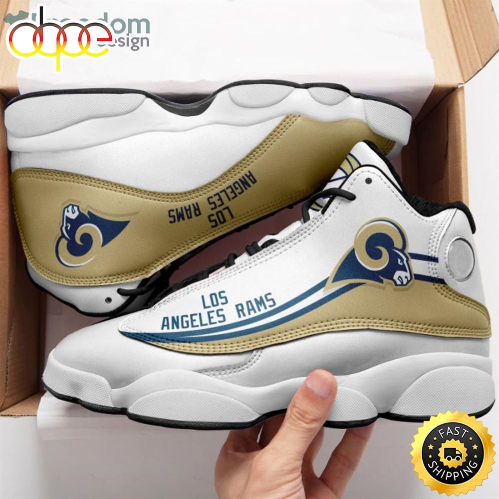 Sportswearmerch Los Angeles Rams NFL AJ13 Sneakers Shoes For Men And Women