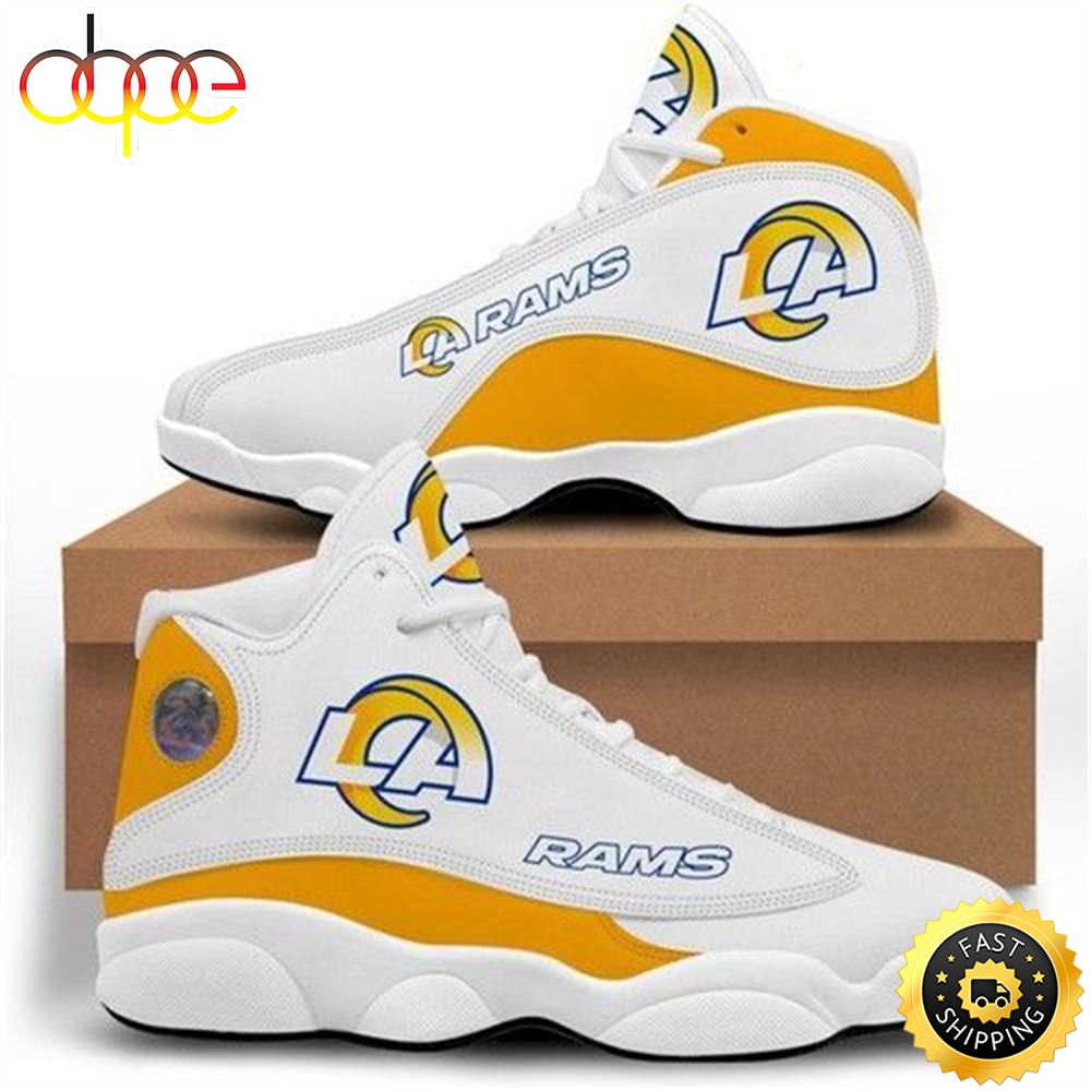 Sportswearmerch Los Angeles Rams NFL AJ13 Sneakers Shoes For Men And Women