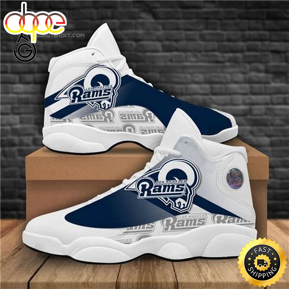 Sportswearmerch Los Angeles Rams NFL AJ13 Sneakers Shoes For Men And Women
