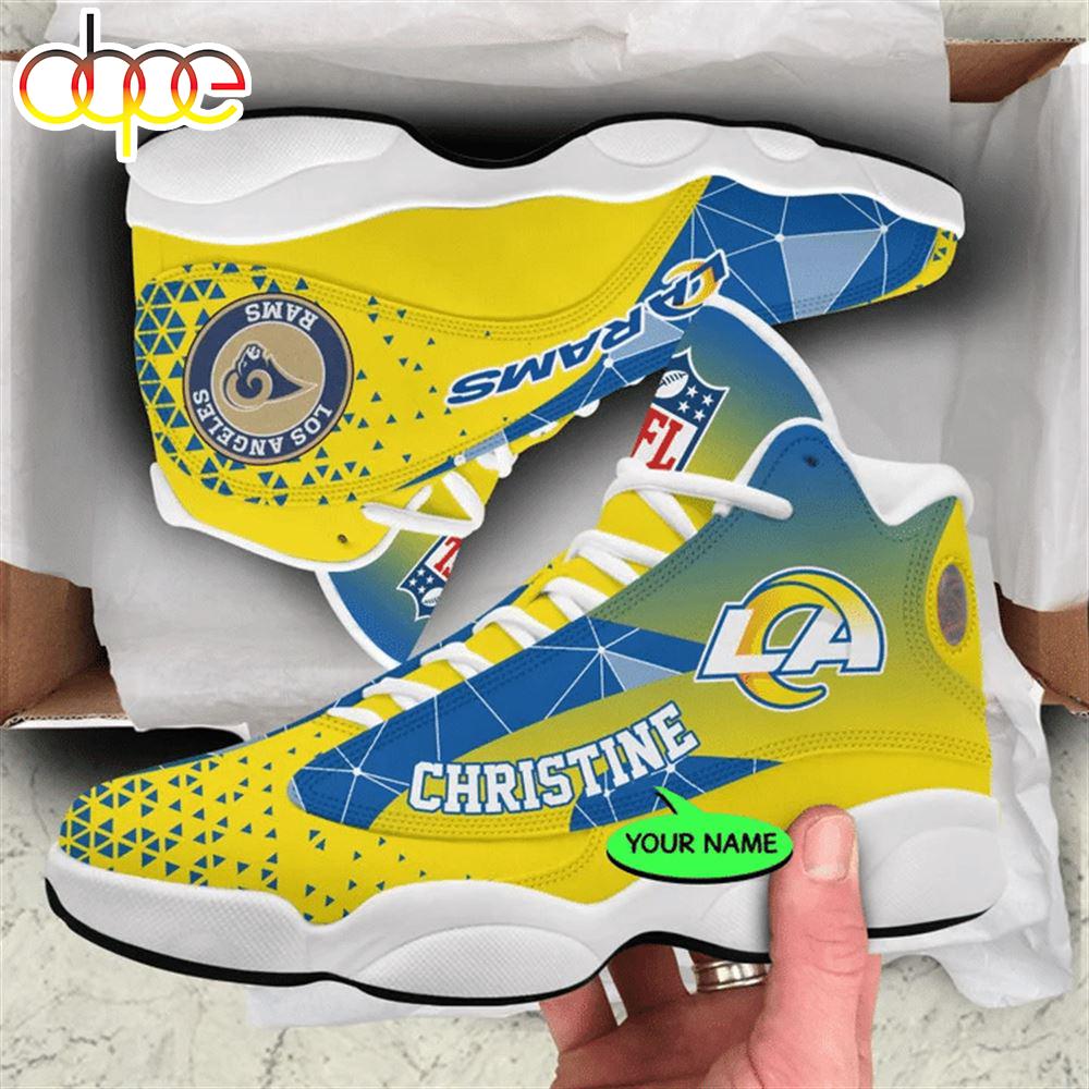 Sportswearmerch Los Angeles Rams NFL AJ13 Sneakers Shoes For Men And Women