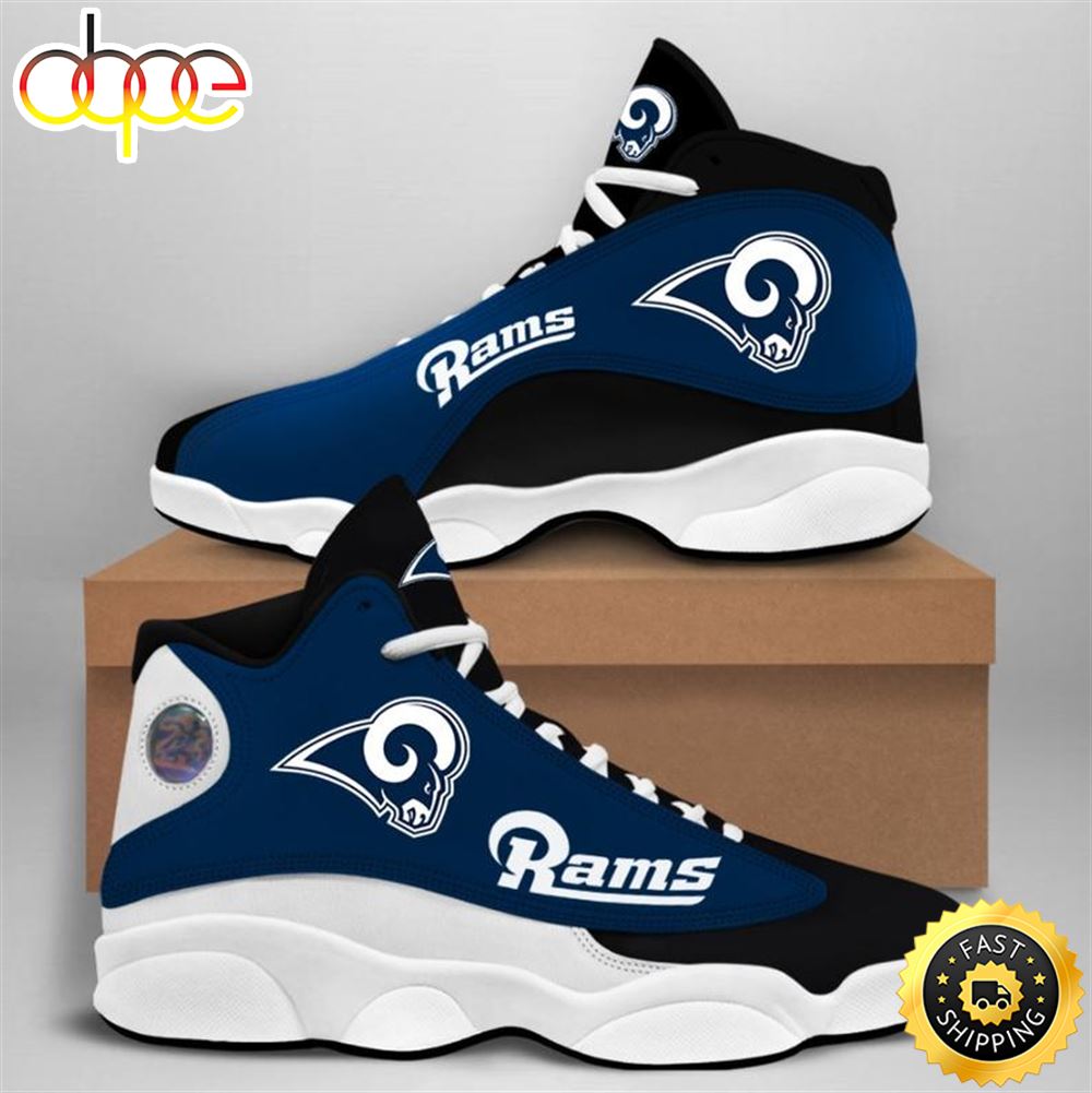 Sportswearmerch Los Angeles Rams NFL AJ13 Sneakers Shoes For Men And Women