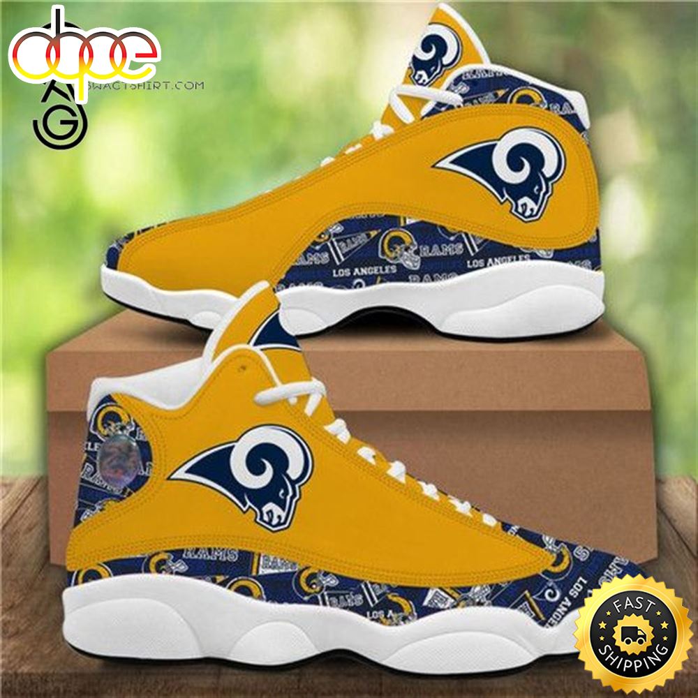 Sportswearmerch Los Angeles Rams NFL AJ13 Sneakers Shoes For Men And Women