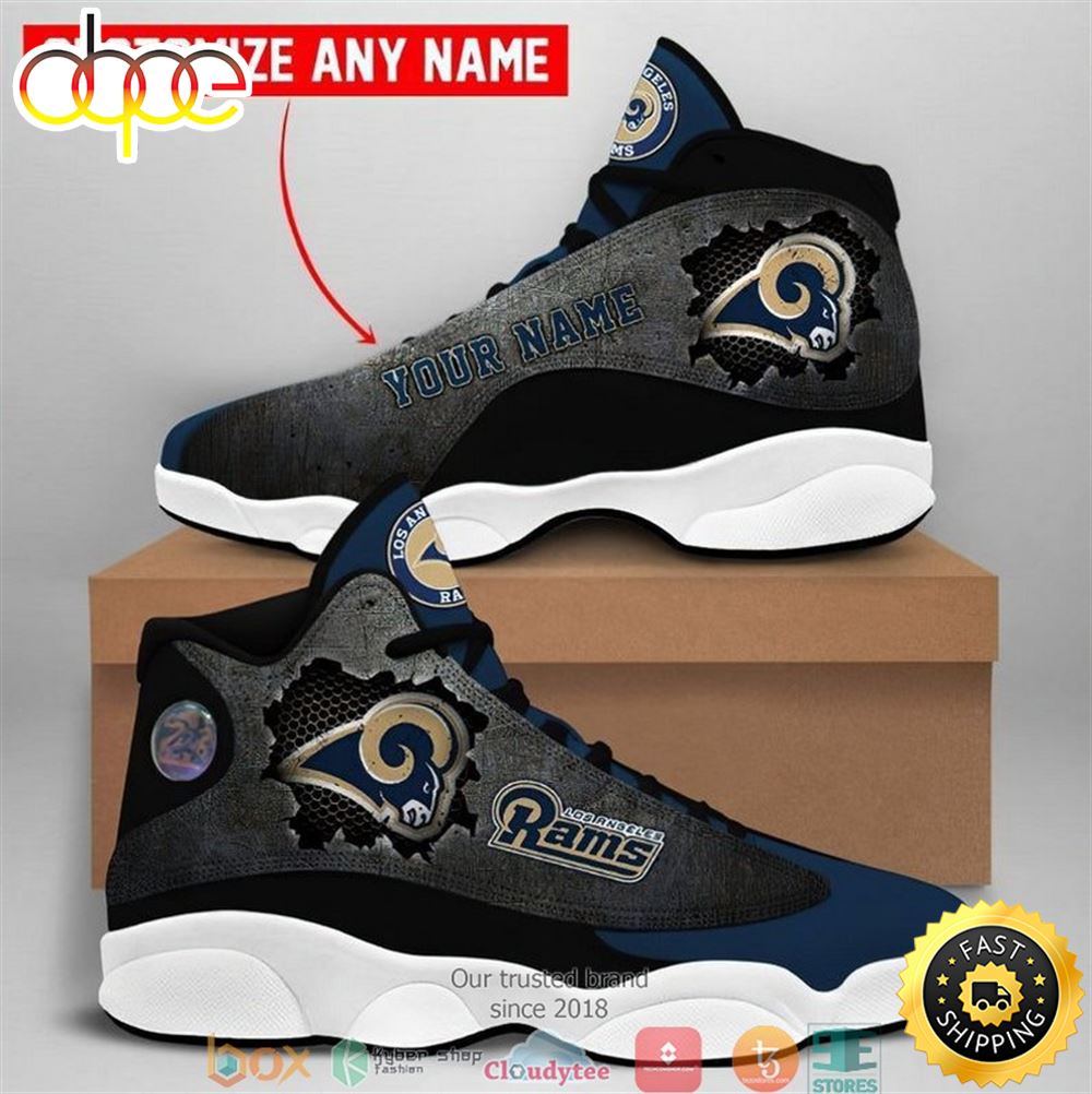 Sportswearmerch Los Angeles Rams NFL AJ13 Sneakers Shoes For Men And Women