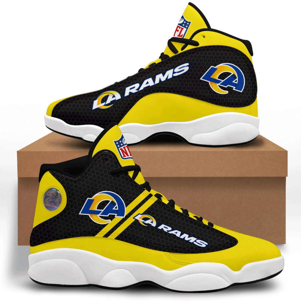 Sportswearmerch Los Angeles Rams NFL AJ13 Sneakers Shoes For Men And Women