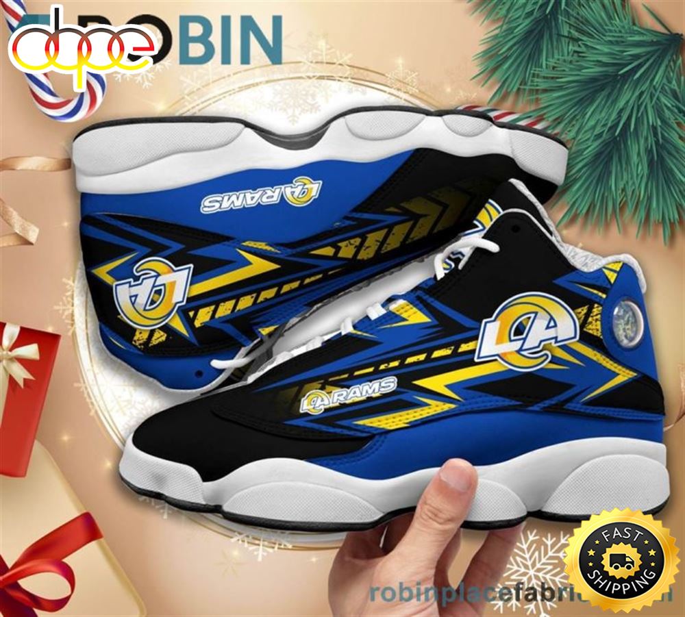 Sportswearmerch Los Angeles Rams NFL AJ13 Sneakers Shoes For Men And Women