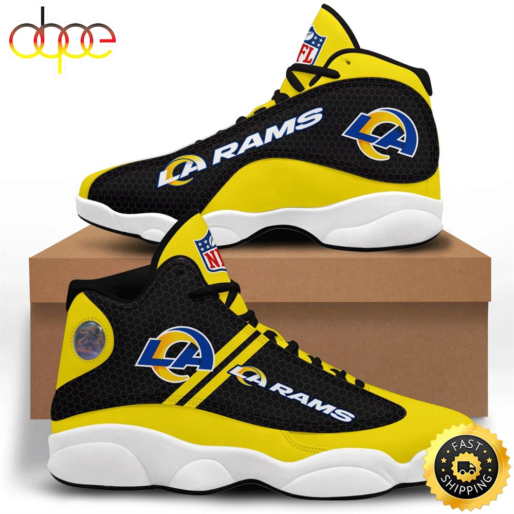 Sportswearmerch Los Angeles Rams NFL AJ13 Sneakers Shoes For Men And Women