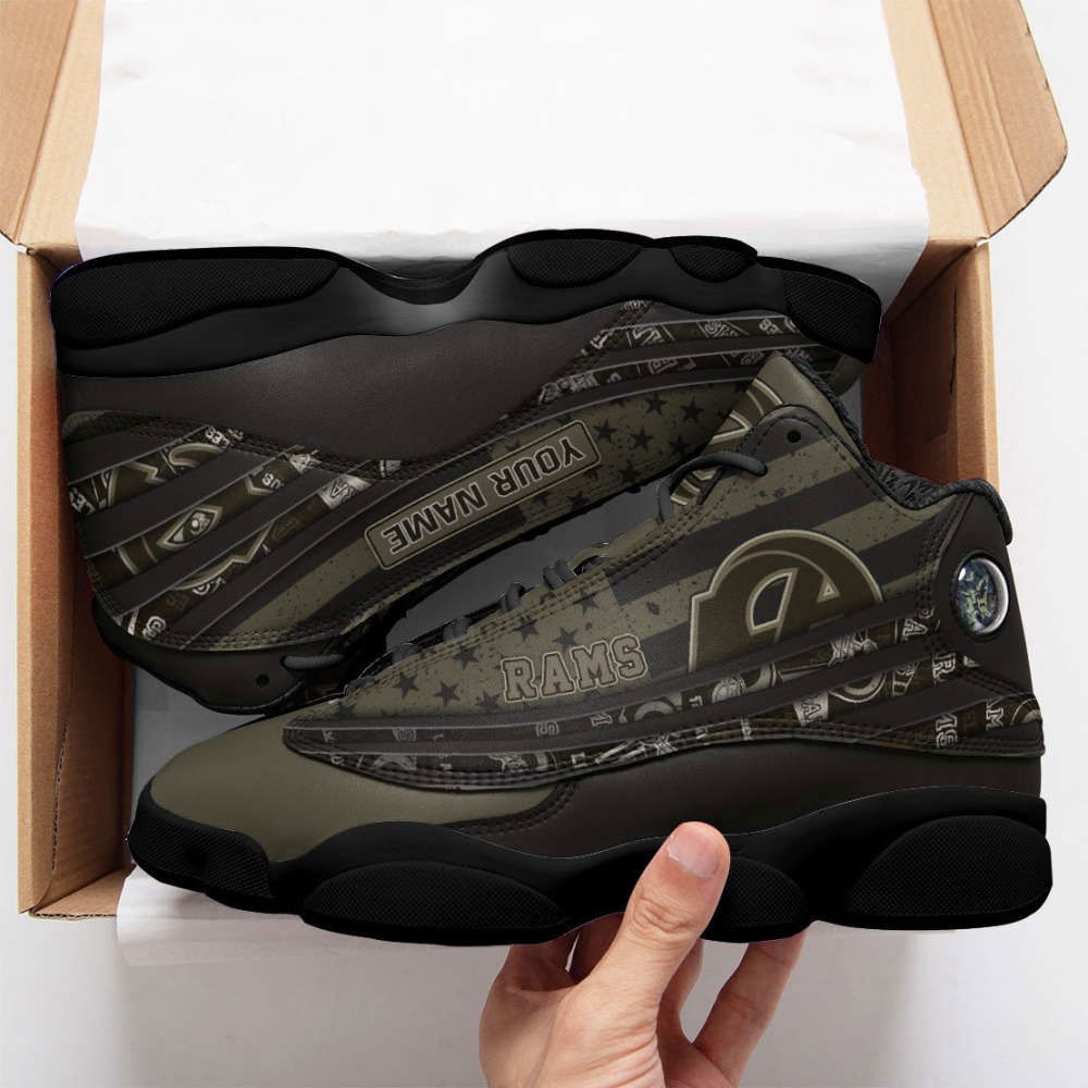 Sportswearmerch Los Angeles Rams NFL AJ13 Sneakers Shoes For Men And Women