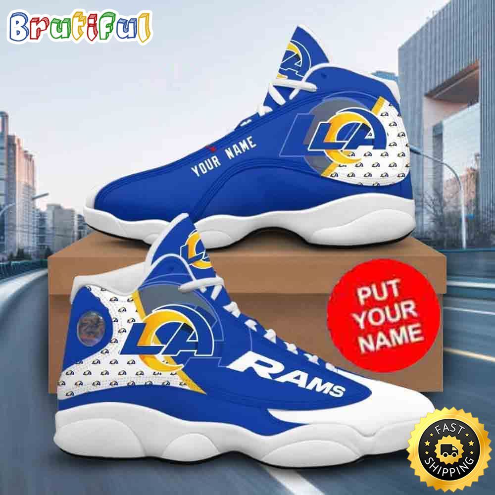 Sportswearmerch Los Angeles Rams NFL AJ13 Sneakers Shoes For Men And Women