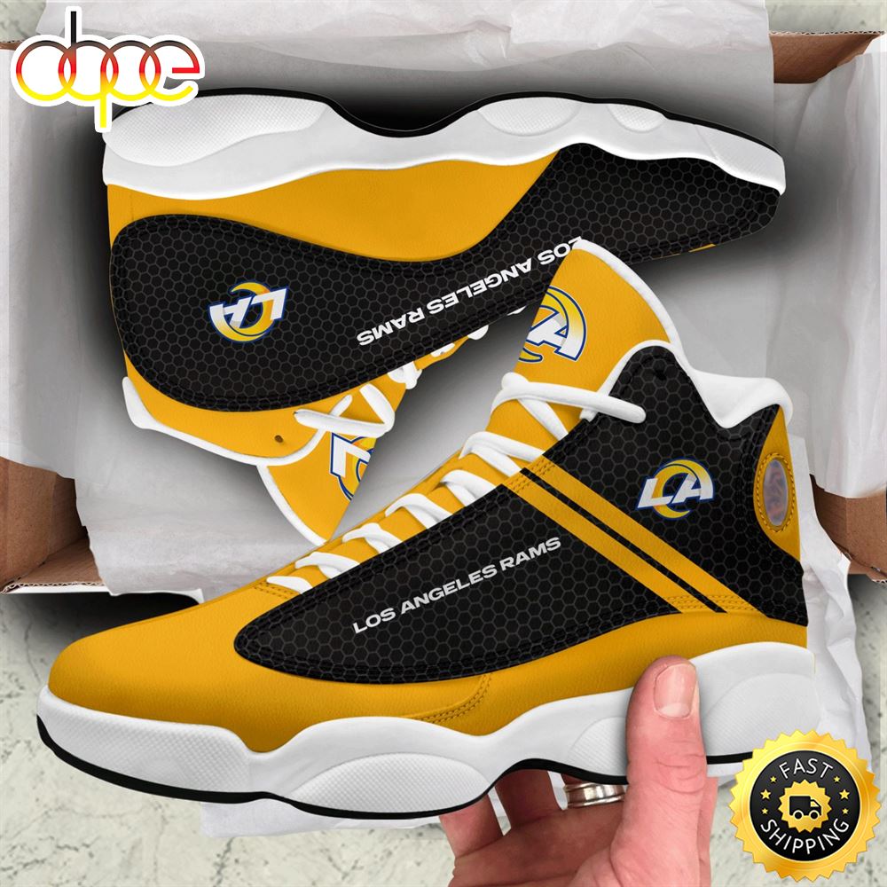 Sportswearmerch Los Angeles Rams NFL AJ13 Sneakers Shoes For Men And Women