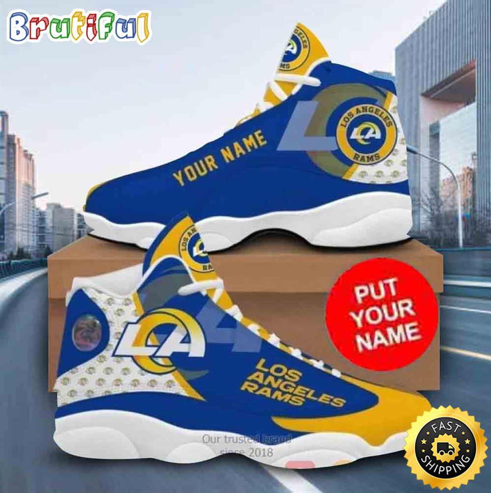Sportswearmerch Los Angeles Rams NFL AJ13 Sneakers Shoes For Men And Women