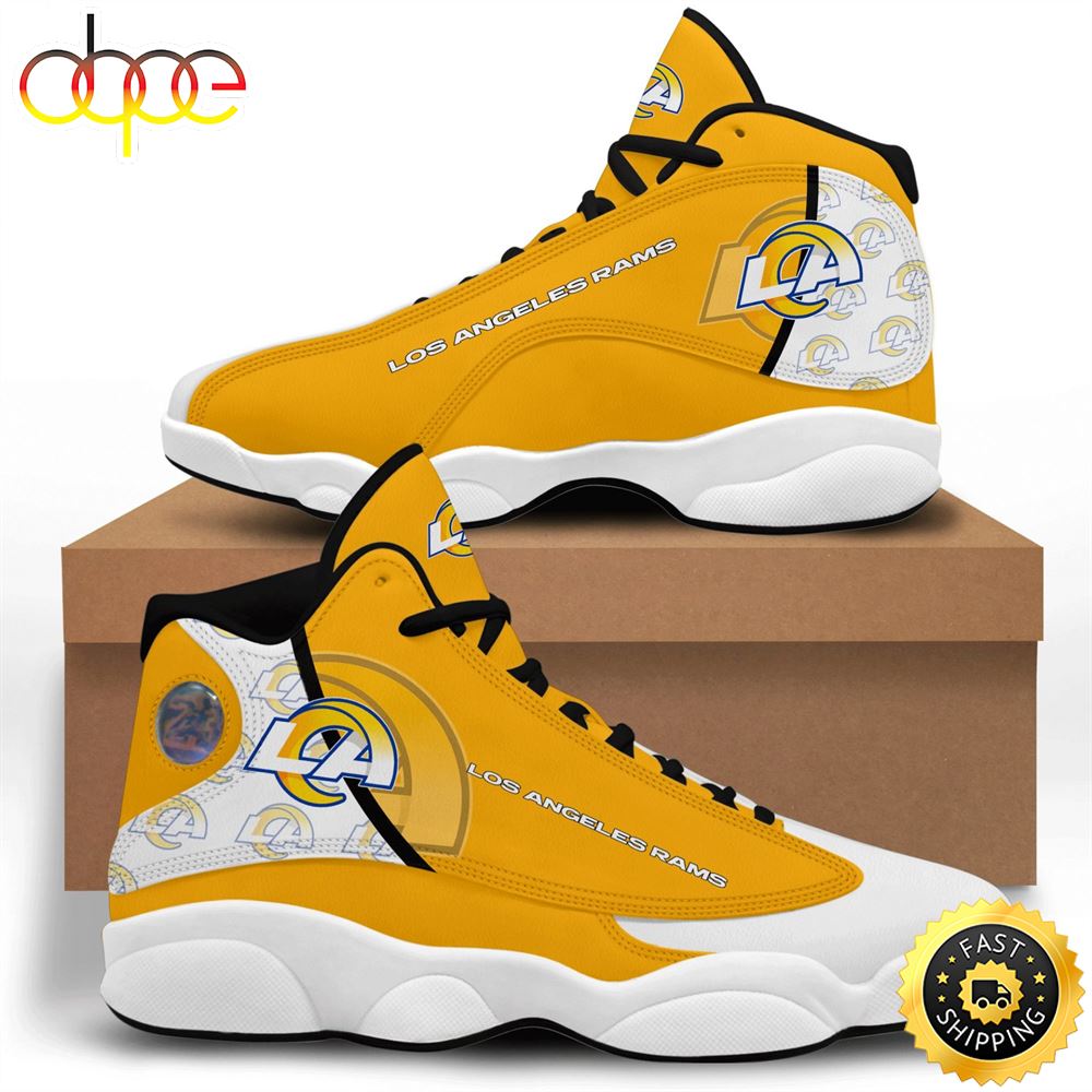 Sportswearmerch Los Angeles Rams NFL AJ13 Sneakers Shoes For Men And Women