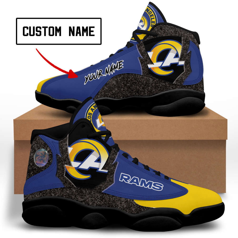 Sportswearmerch Los Angeles Rams NFL AJ13 Sneakers Shoes For Men And Women