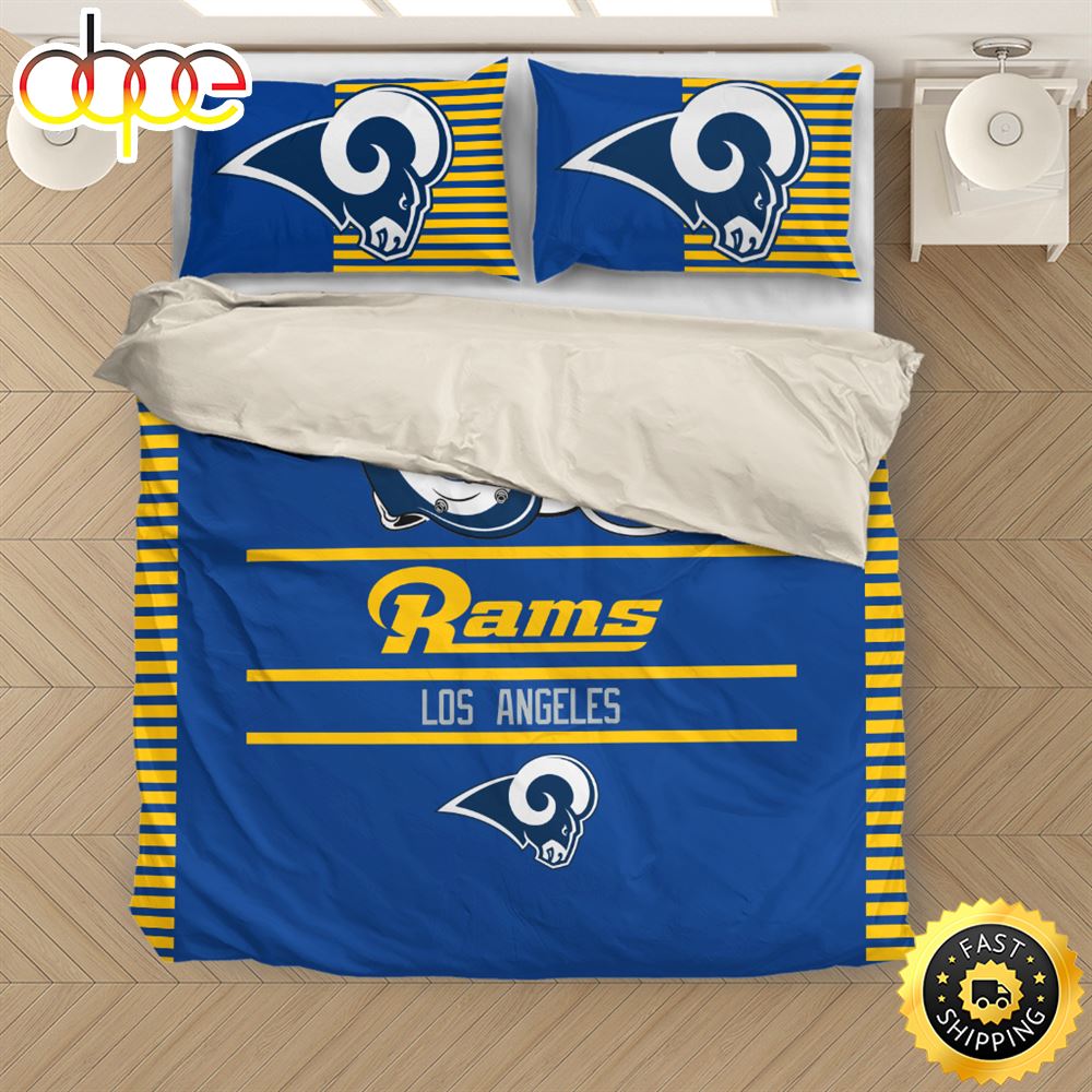Sportswearmerch Los Angeles Rams NFL Bedding Set For Fan