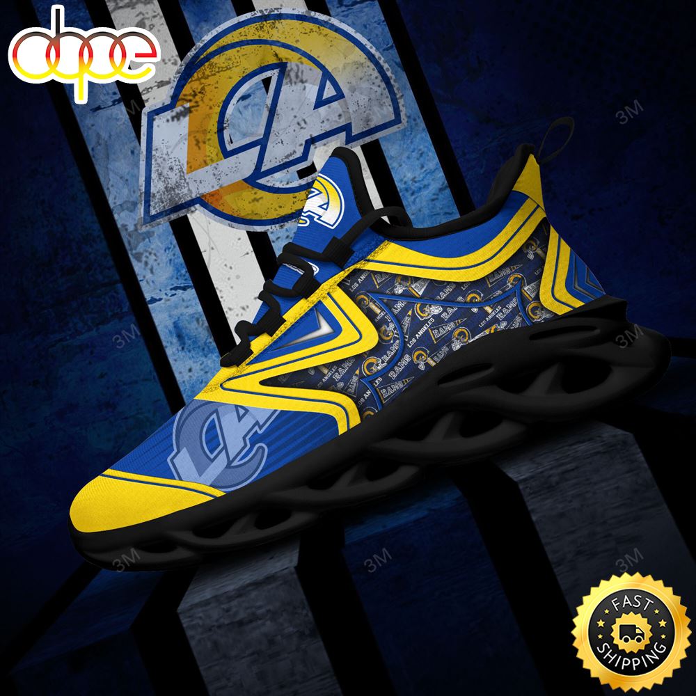 Sportswearmerch Los Angeles Rams NFL Max Soul Shoes Sneakers For Men And Women