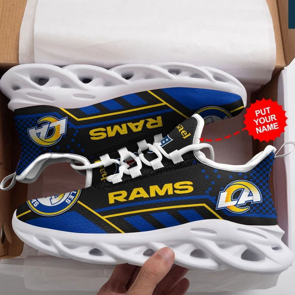 Sportswearmerch Los Angeles Rams NFL Max Soul Shoes Sneakers For Men And Women