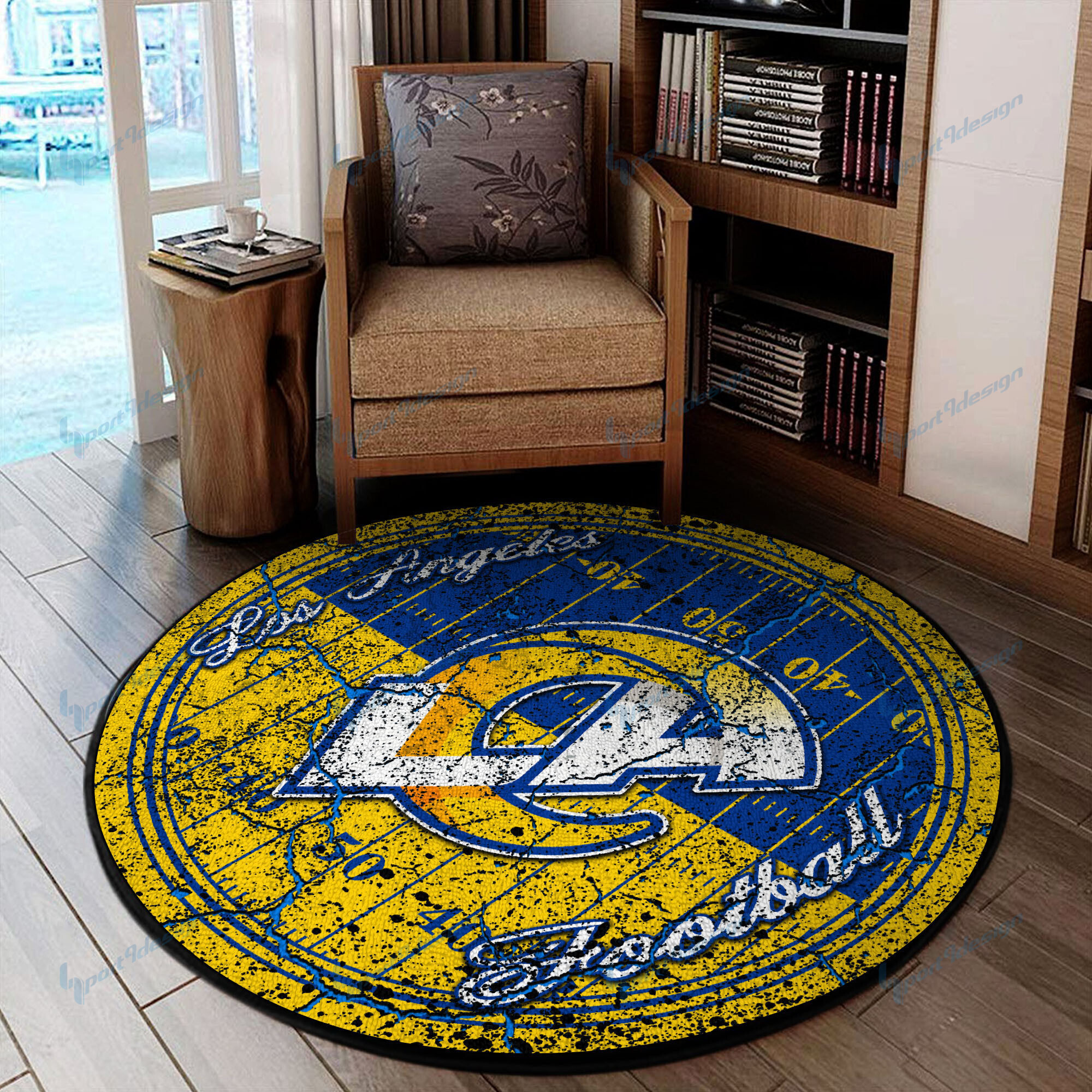 Sportswearmerch Los Angeles Rams NFL Round Rug For Fan