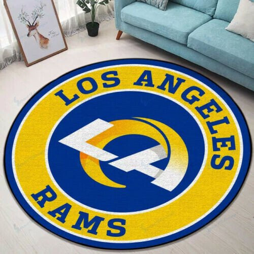 Sportswearmerch Los Angeles Rams NFL Round Rug For Fan