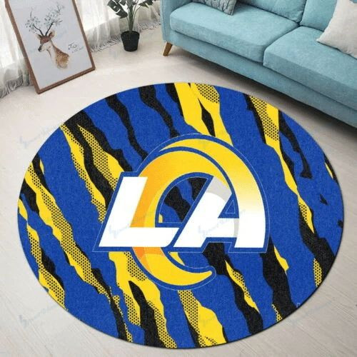 Sportswearmerch Los Angeles Rams NFL Round Rug For Fan