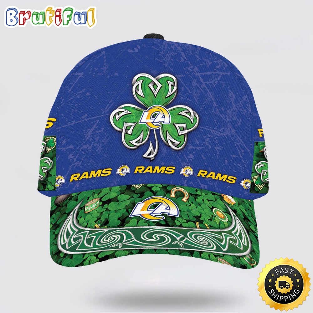 Sportswearmerch Los Angeles Rams NFL St Patrick Day Classic Cap For Fan