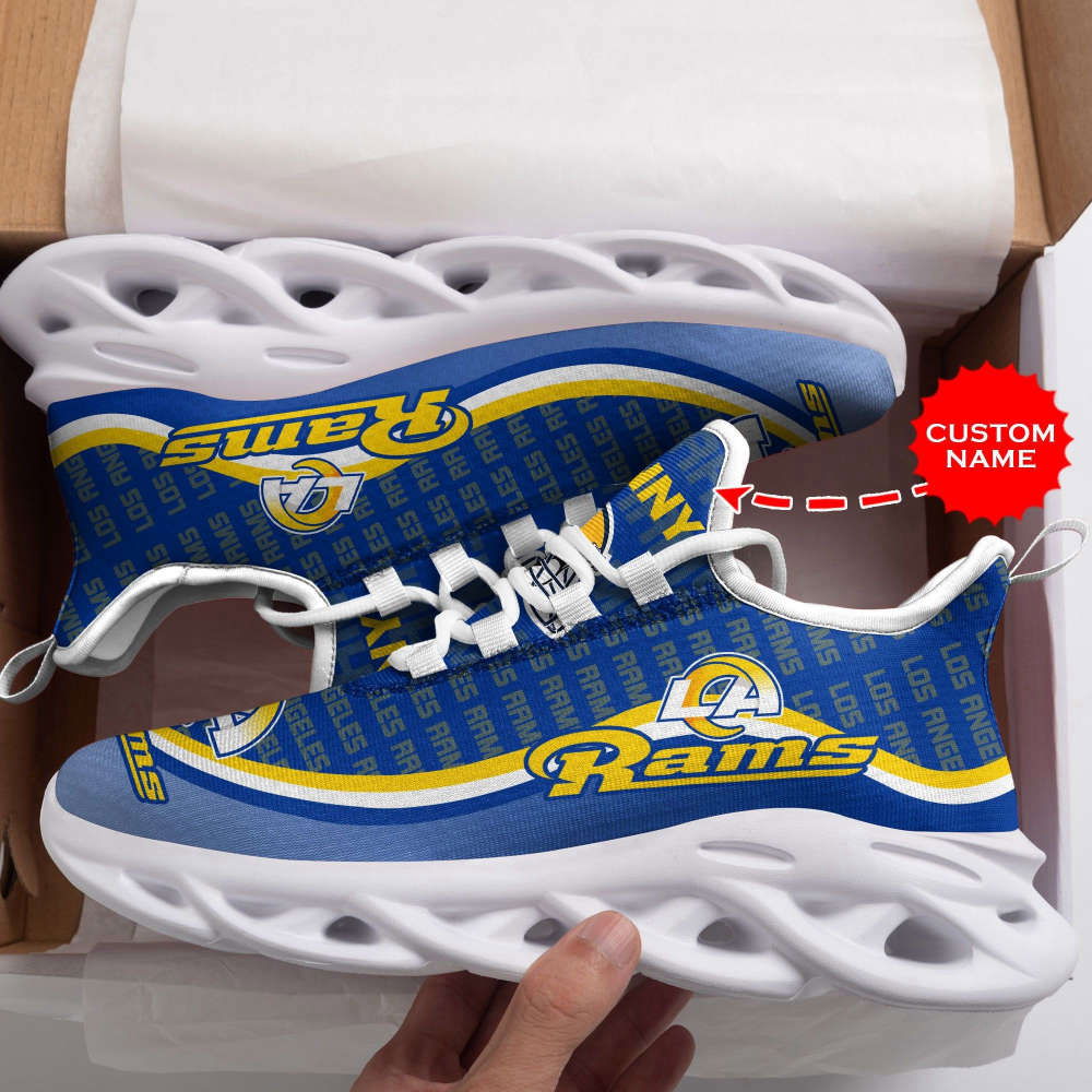 Sportswearmerch Los Angeles Rams NFL Stripe Max Soul Shoes Sneakers For Men And Women