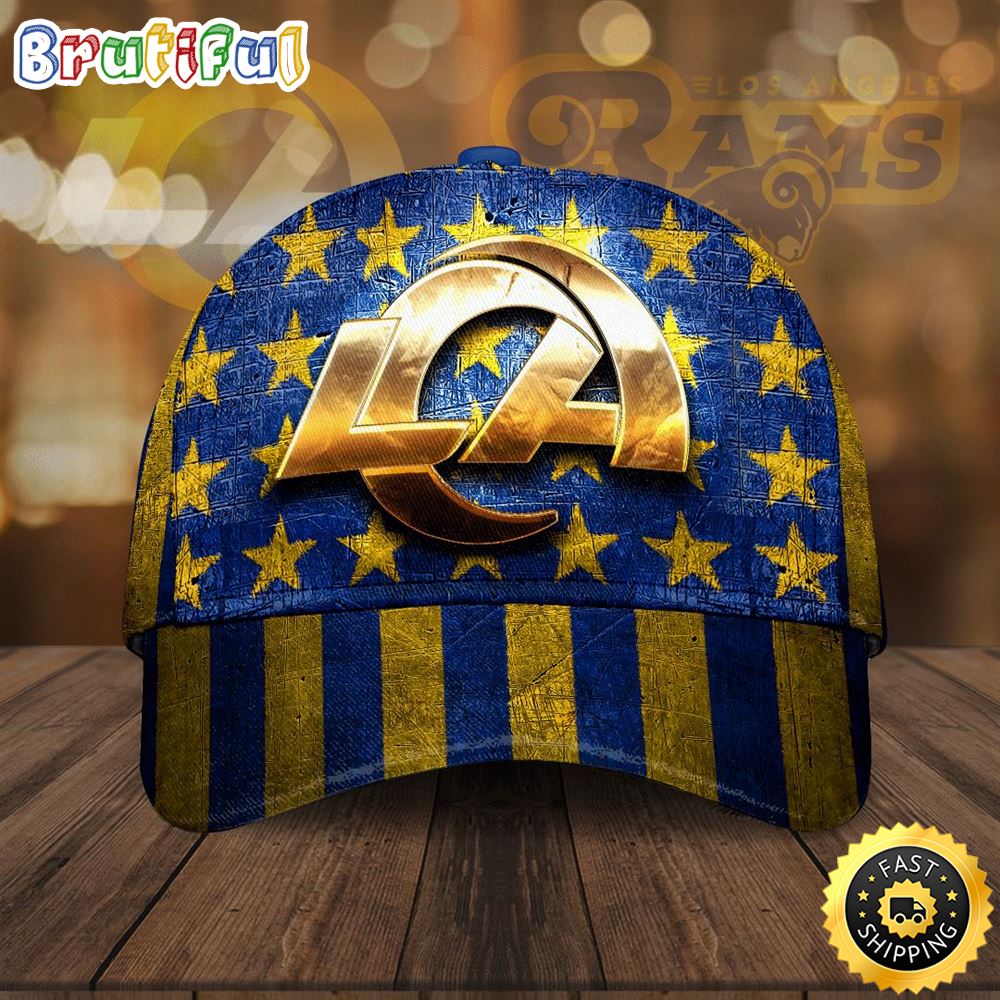 Sportswearmerch Los Angeles Rams NFL USA Flag Classic Cap For Fan