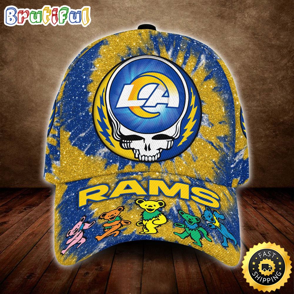 Sportswearmerch Los Angeles Rams NFL x Grateful Dead Classic Cap For Fan