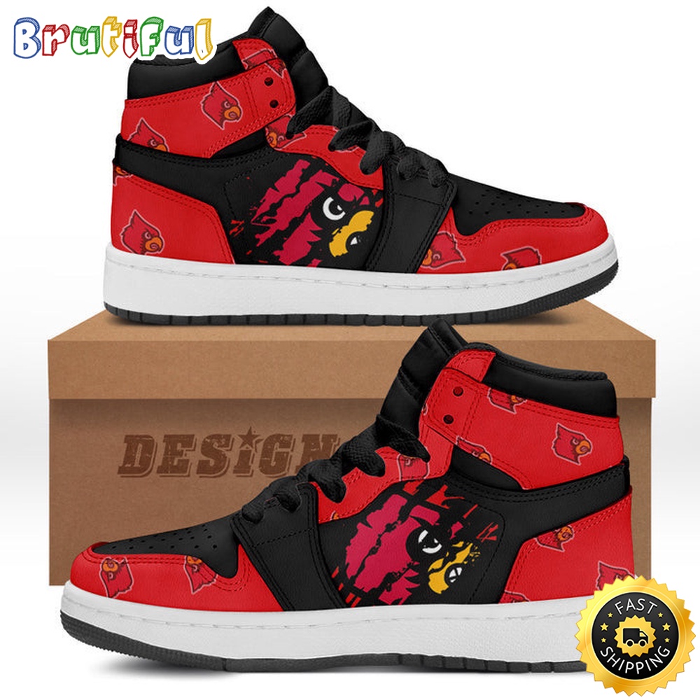 Sportswearmerch Louisville Cardinals NCAA AJ1 High Sneakers Shoes For Men And Women