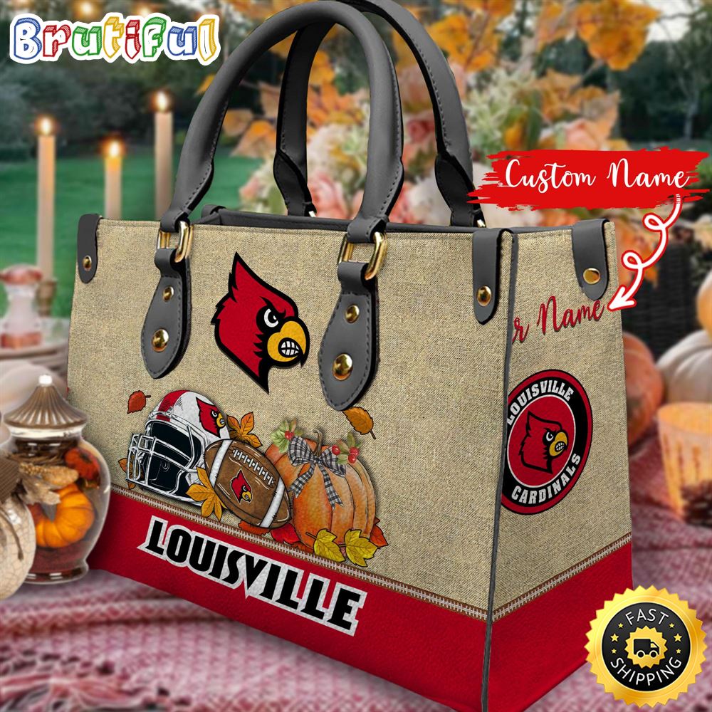 Sportswearmerch Louisville Cardinals NCAA Autumn Leather Handbag For Fan