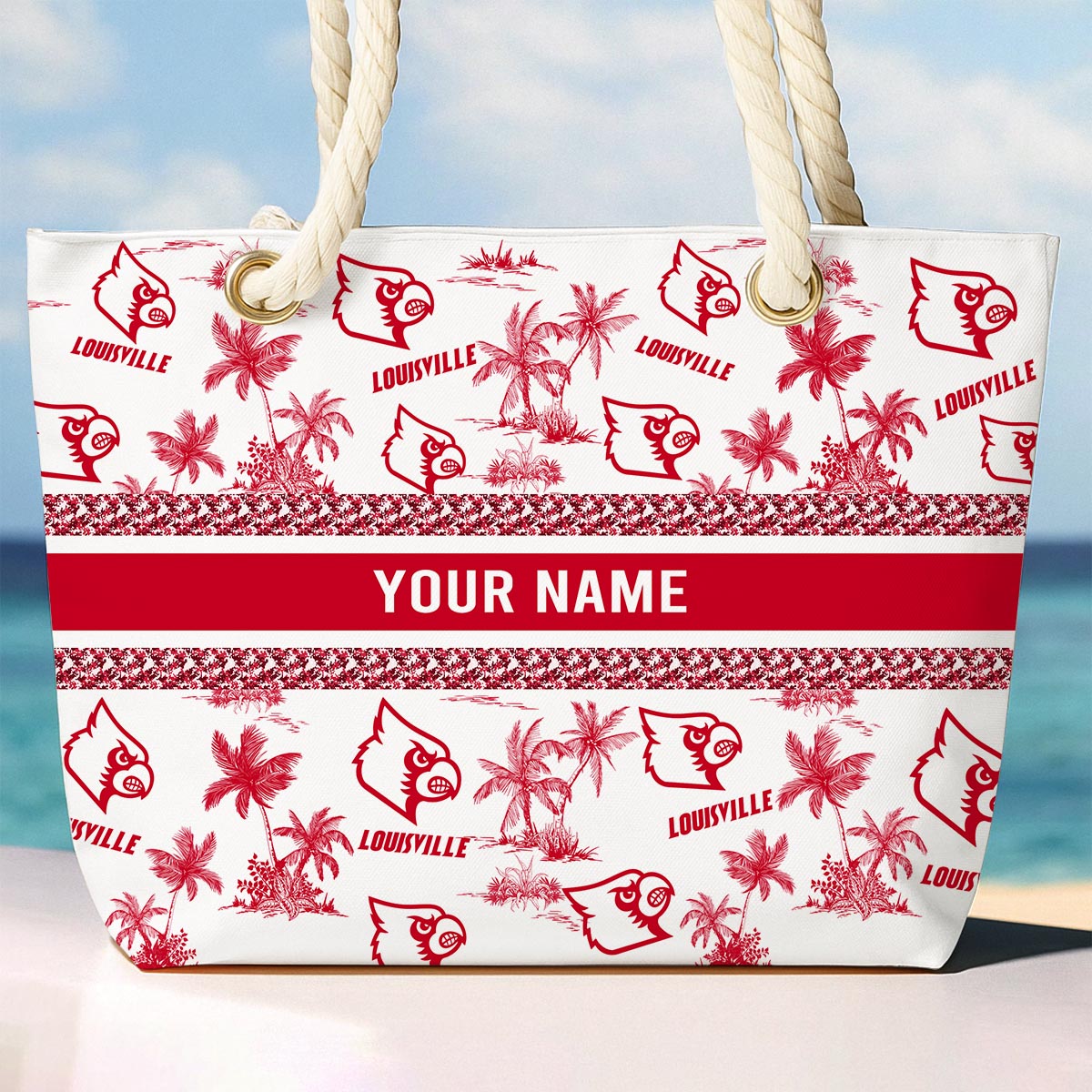 Sportswearmerch Louisville Cardinals NCAA Beach Bag For Fan
