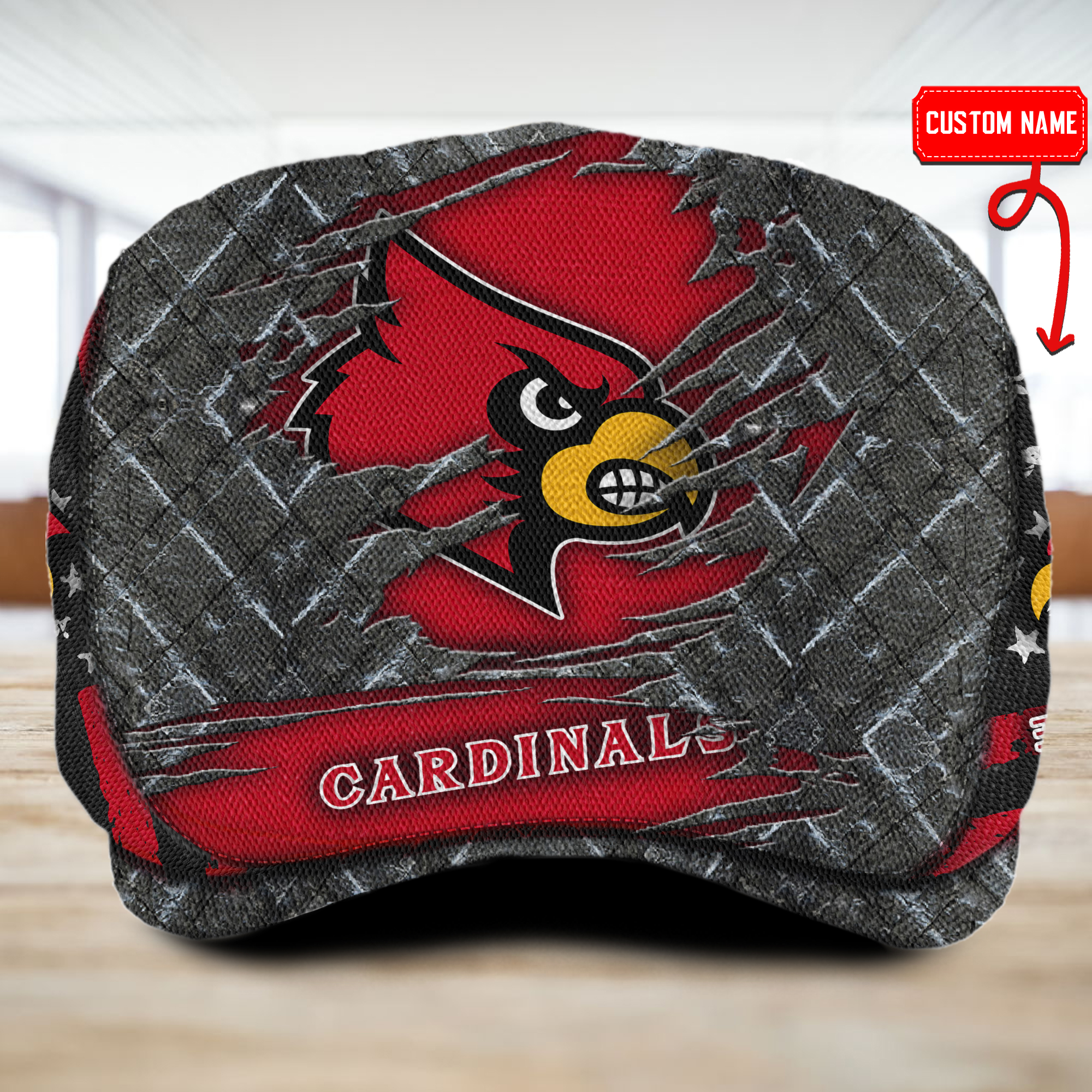 Sportswearmerch Louisville Cardinals NCAA Flat Cap For Fan