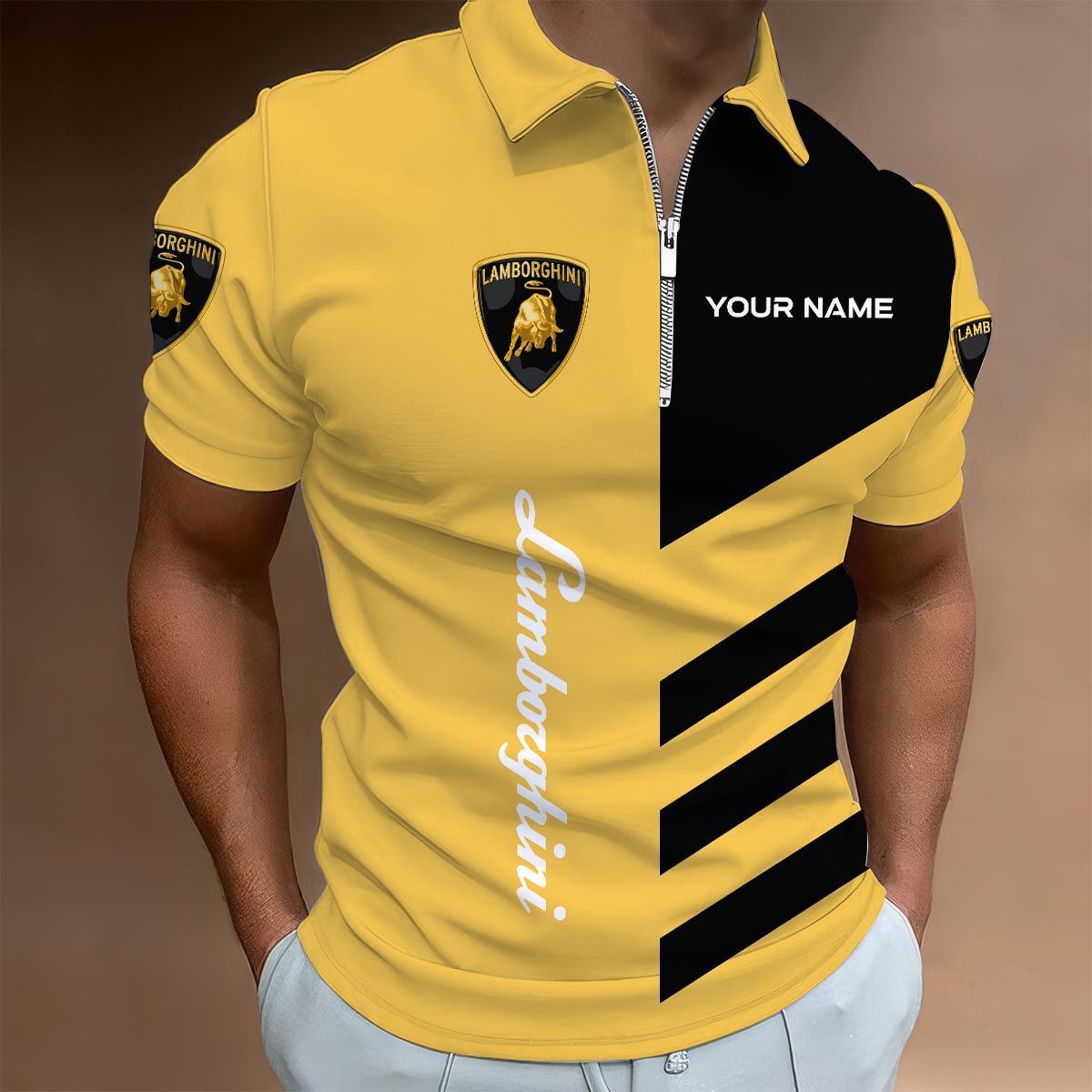 Sportswearmerch Louisville Cardinals NCAA Lapel Zip Polo Shirt For Fan