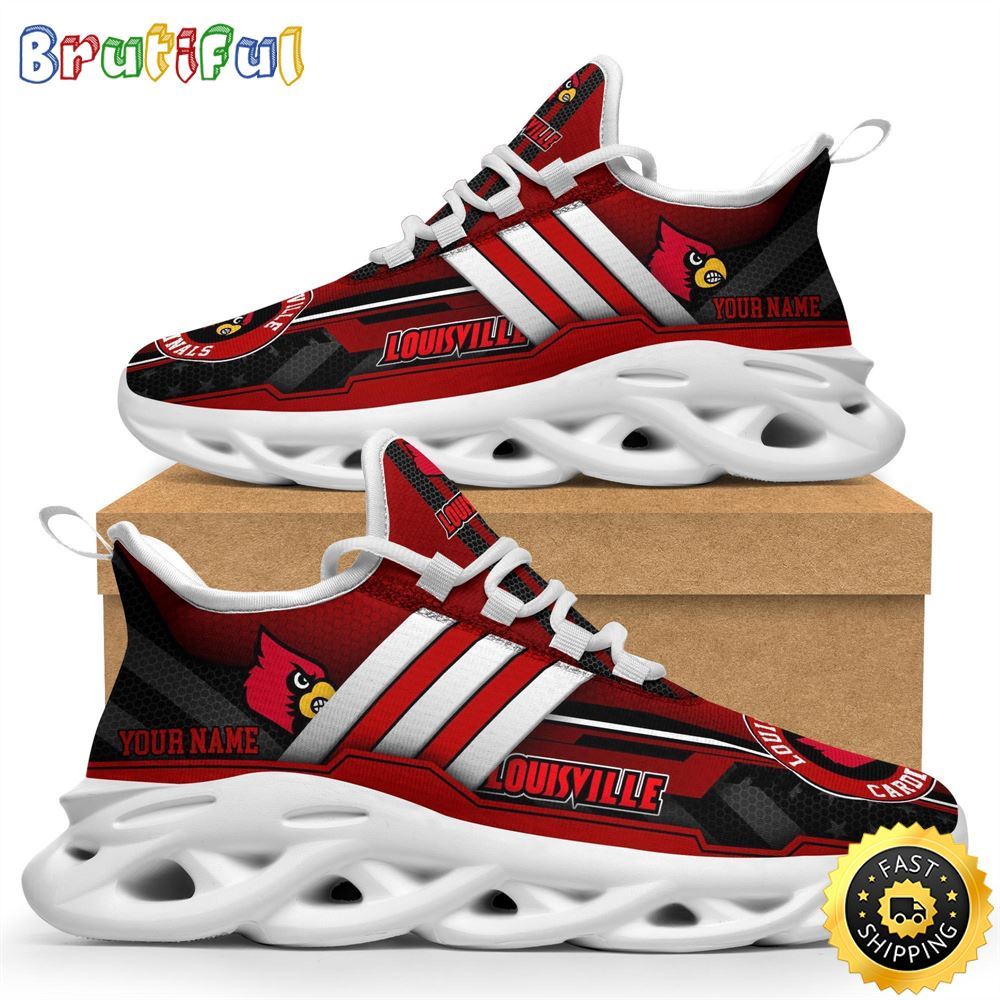 Sportswearmerch Louisville Cardinals NCAA Max Soul Shoes Sneakers For Fan