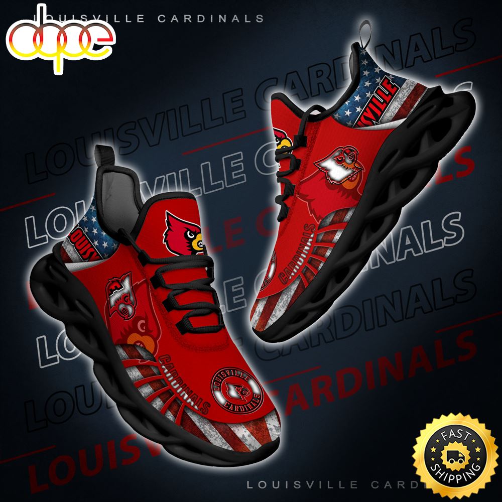 Sportswearmerch Louisville Cardinals NCAA Max Soul Shoes Sneakers For Men And Women