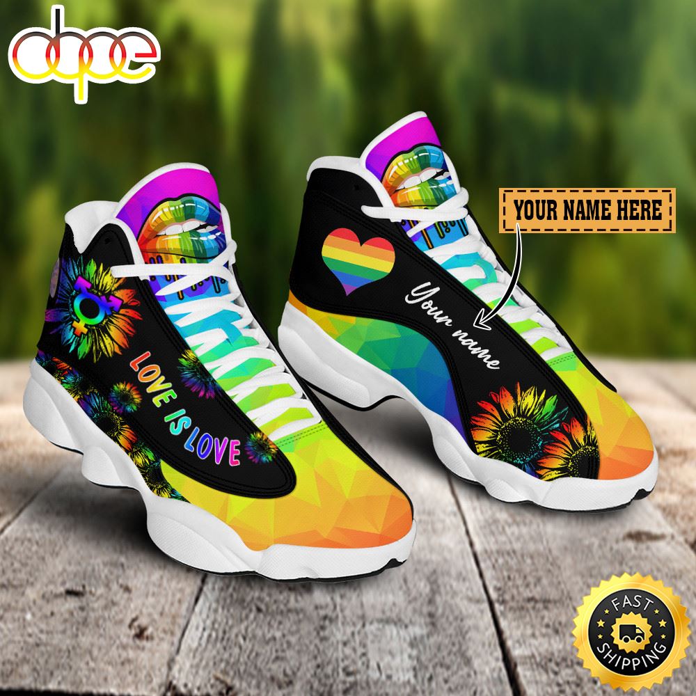 Sportswearmerch Love Is Love LGBT Pride AJ13 Sneakers Shoes For Men And Women
