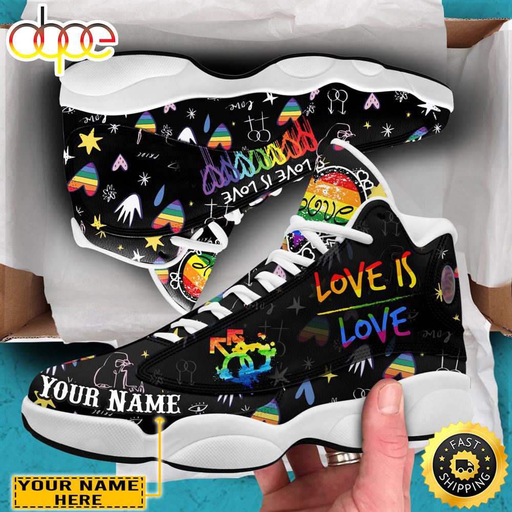 Sportswearmerch Love Is Love Pride LGBT AJ13 Sneakers Shoes For Men And Women