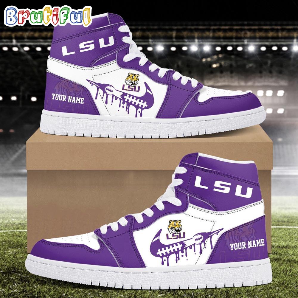 Sportswearmerch LSU Tigers NCAA AJ1 High Sneakers Shoes For Men And Women