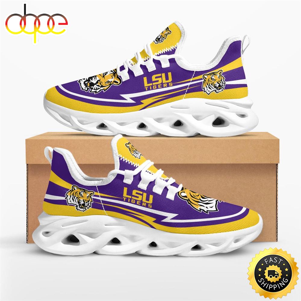 Sportswearmerch LSU Tigers NCAA Are Coming Curves Max Soul Shoes Sneakers For Men And Women