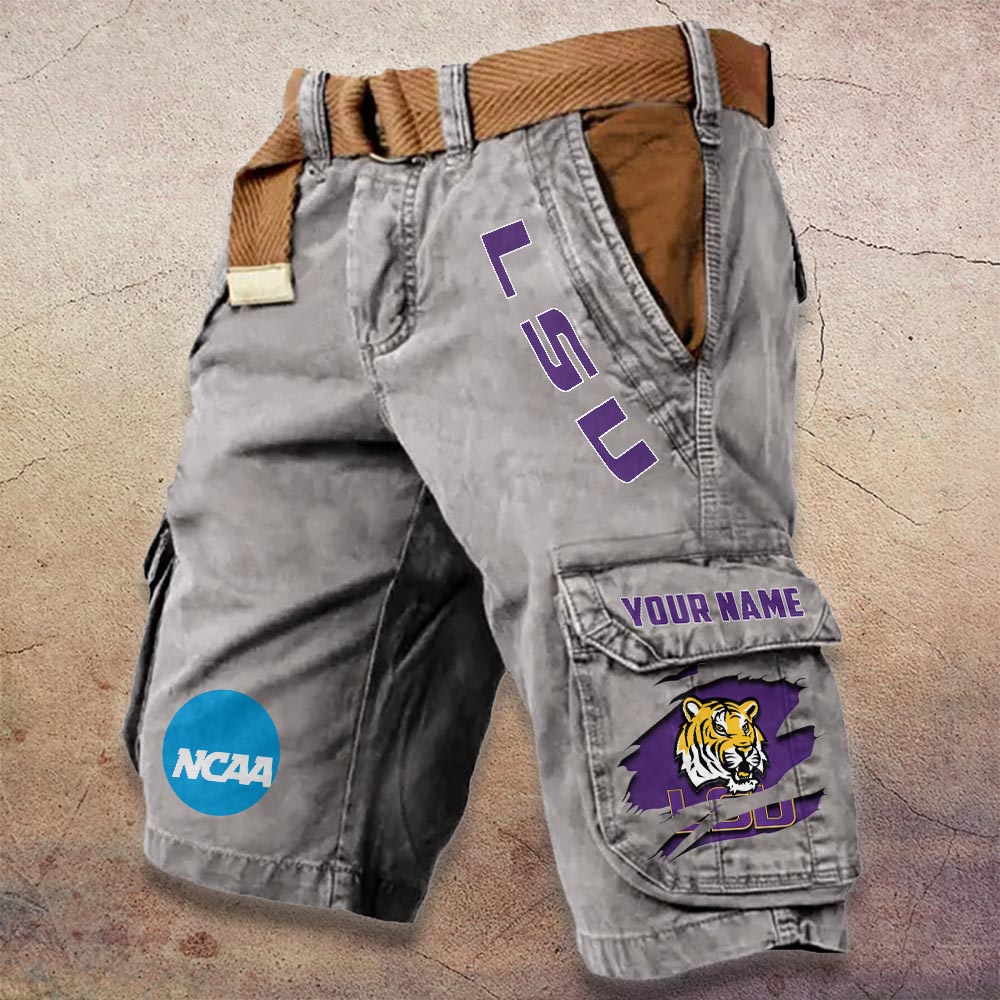 Sportswearmerch LSU Tigers NCAA Denim Short For Fan