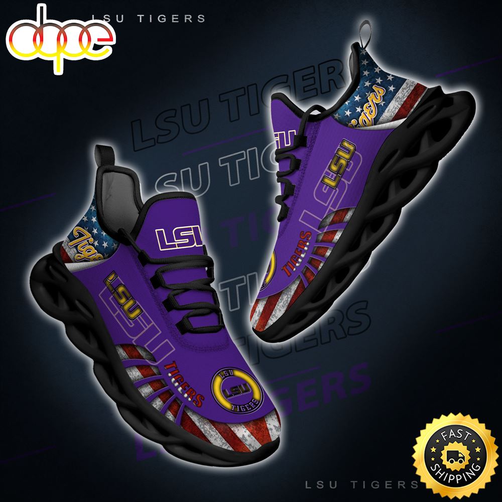 Sportswearmerch LSU Tigers NCAA Max Soul Shoes Sneakers For Men And Women